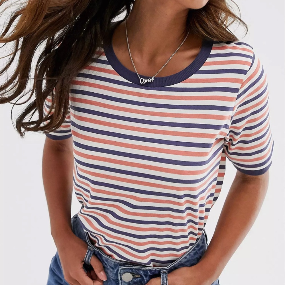 Brave Soul Striped Tee